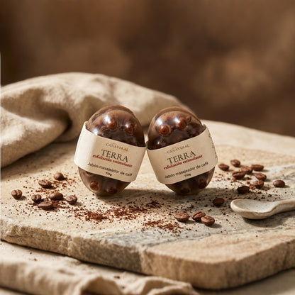 TERRA. Jabón masajeador de café